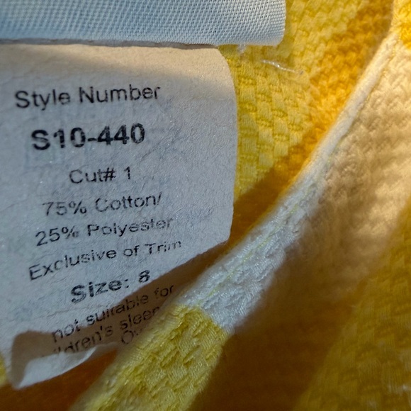 Sunny Yellow Polka Dot Kids Dress - Picture 5 of 5